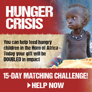 Help feed the starving... with TWICE the impact!