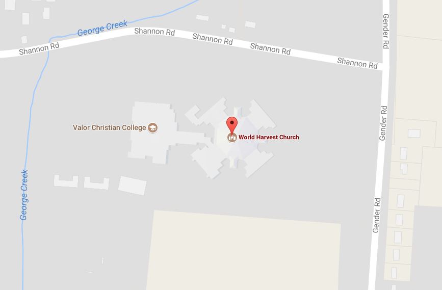 World Harvest Church Location Map