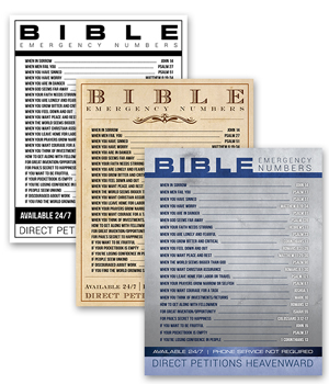 Bible Emergency Numbers